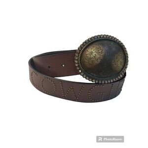 Nacona Beltco XL Genuine‎ Leather Western Style Belt Brown